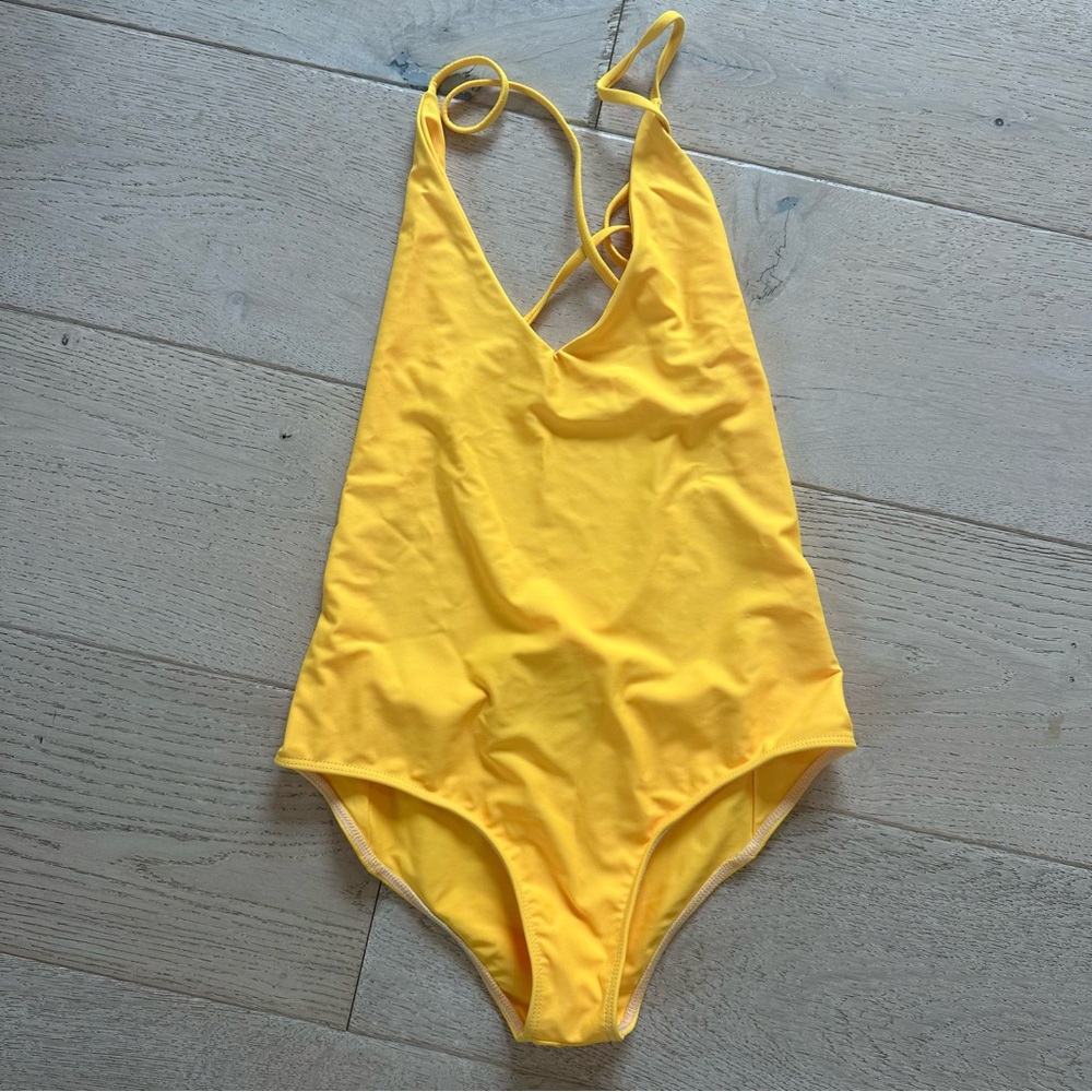 Beach Riot Maize One Piece Bathing Suit